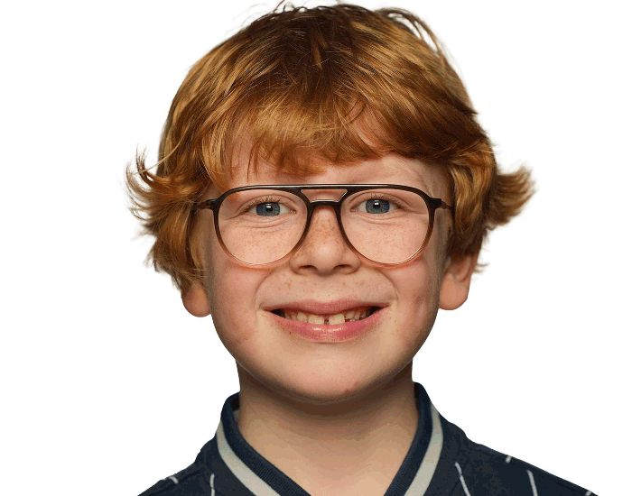 Kind met bril
